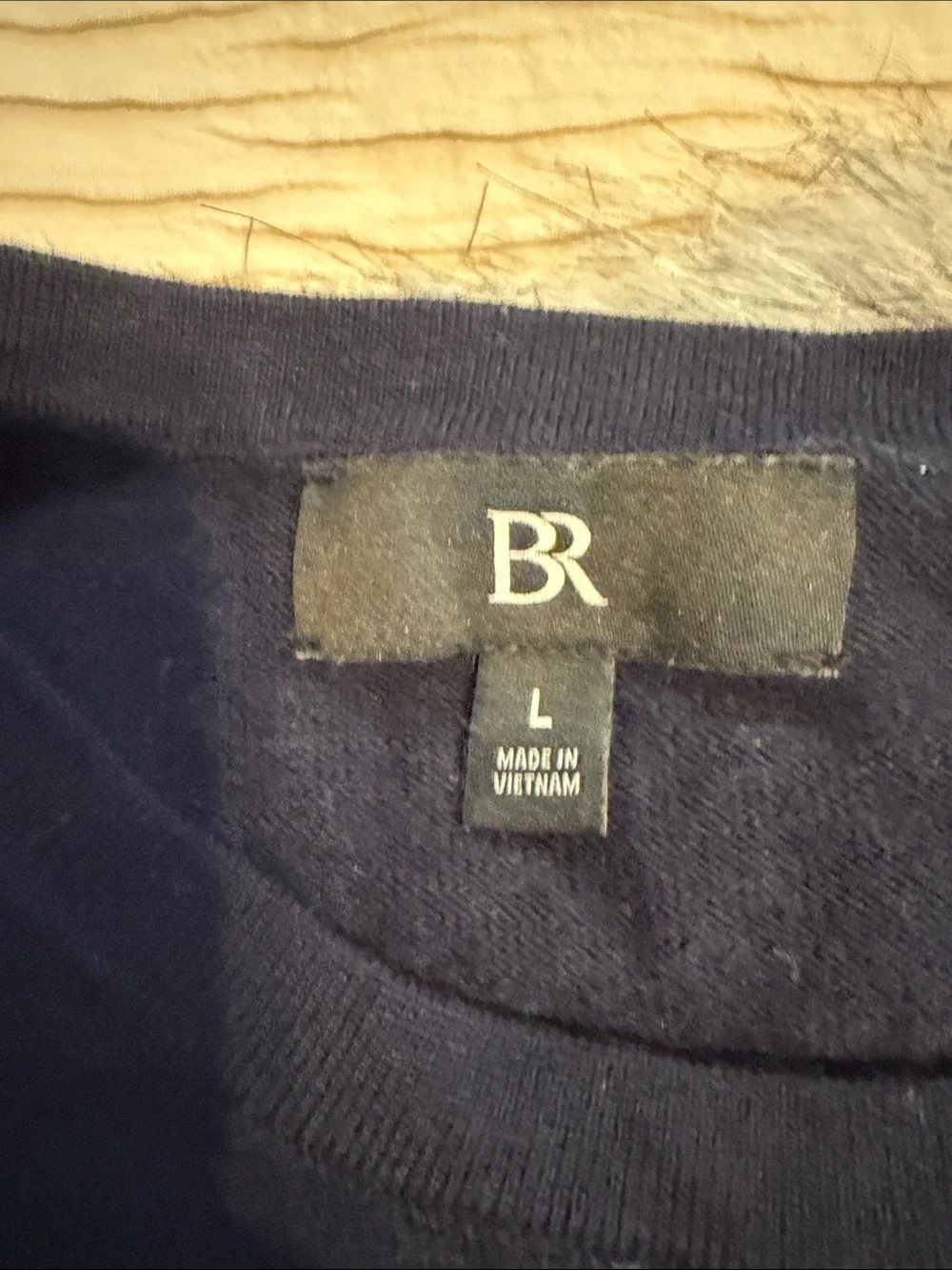 Banana Republic Men's Navy Crewneck Pullover Sweater